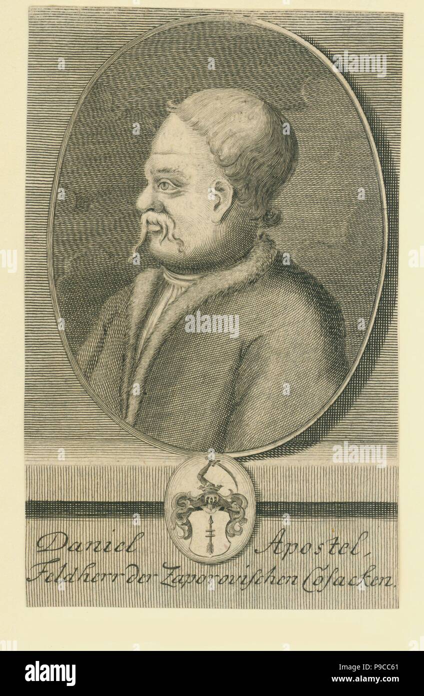 Hetman Danylo Apostol (1654-1734). Museum: private Sammlung. Stockfoto