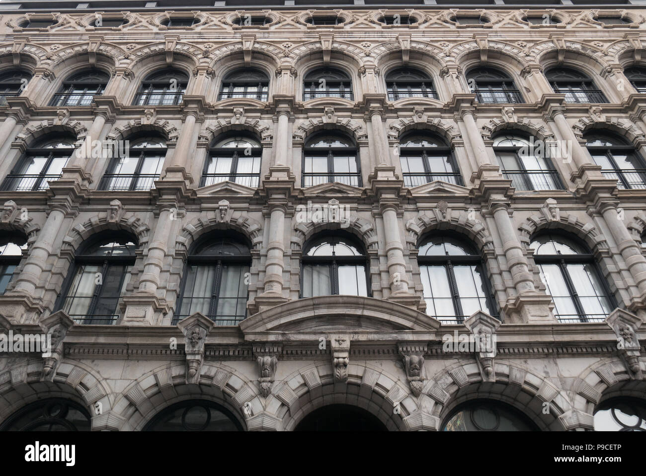 Französische Architektur Gebäude in Montreal Quebec Kanada Stockfoto