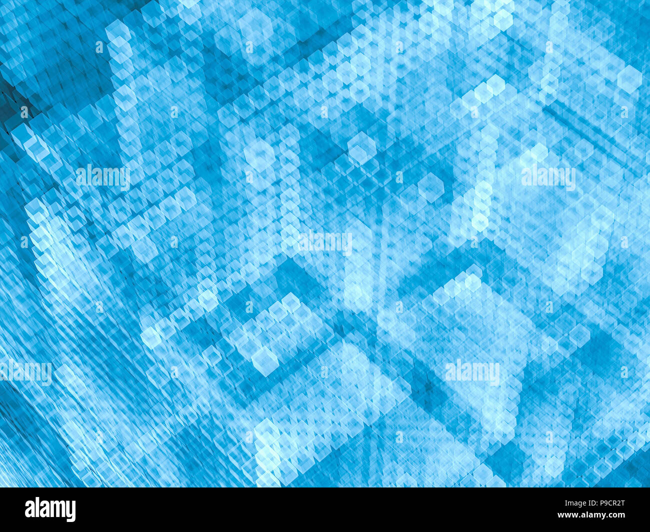 Abstrakte Würfel Hintergrund - digital erzeugte Bild Stockfoto