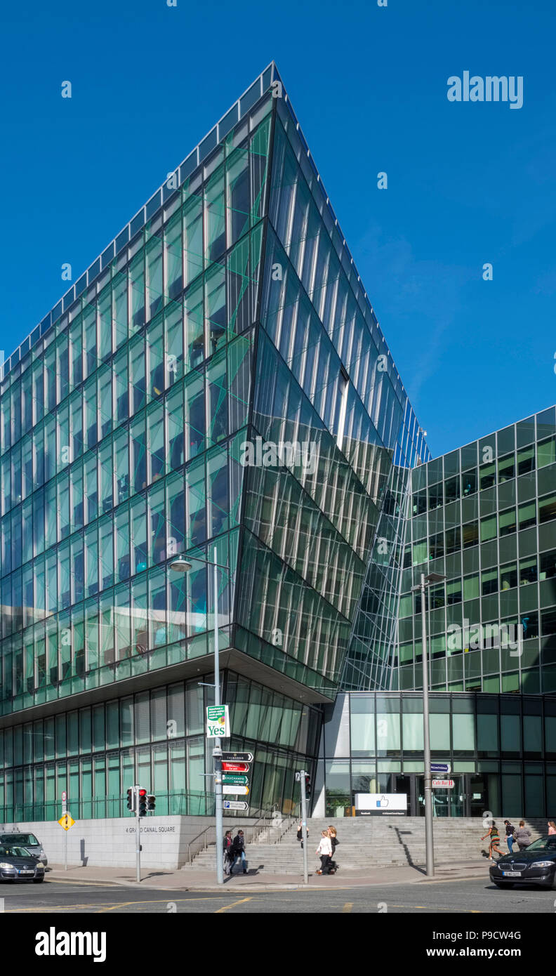 Facebook Headquarters HQ Gebäude in Dublin, Irland, Europa Stockfoto