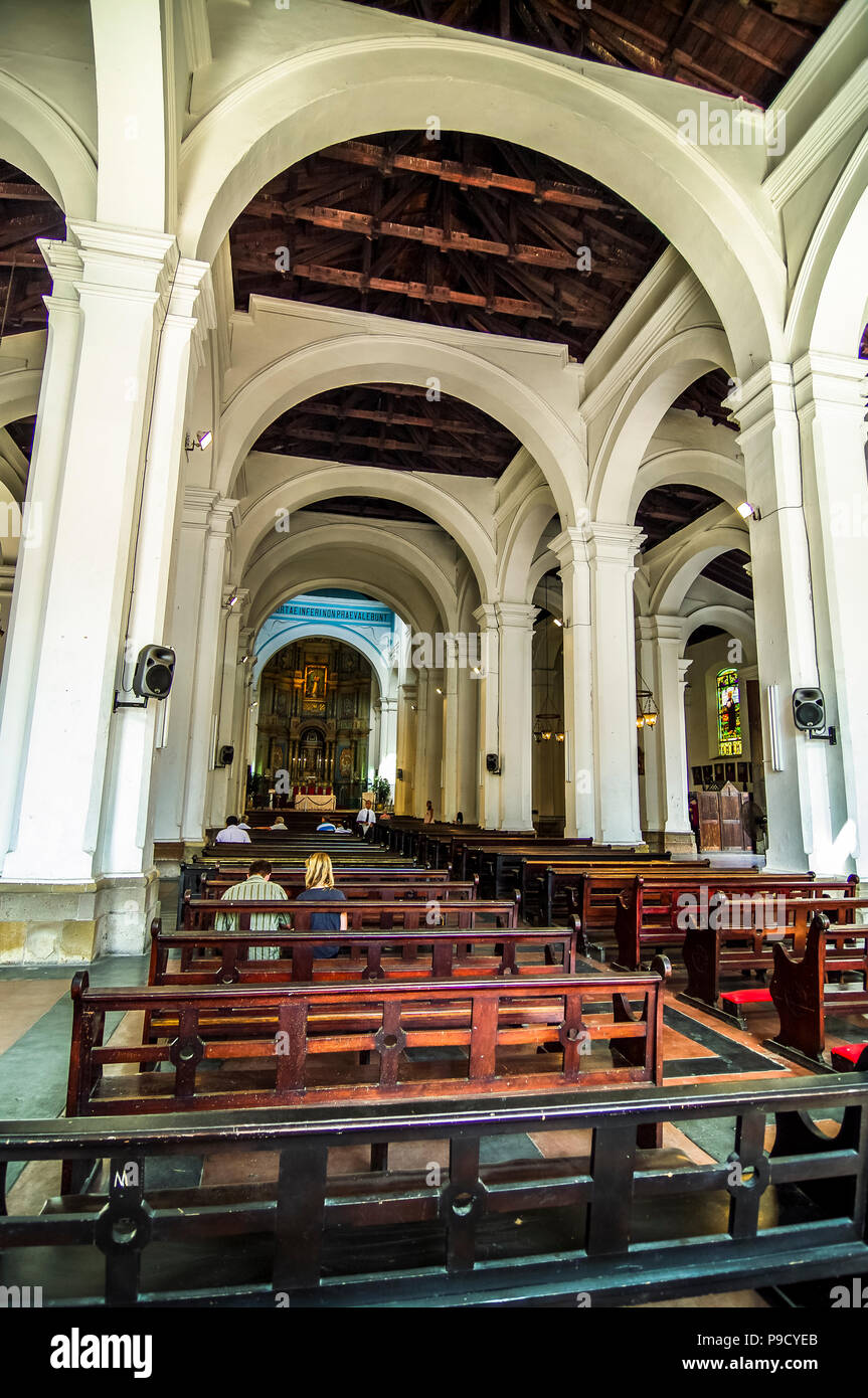 Innenansicht der Kathedrale Basilika der hl. Maria Panama City Panama Stockfoto