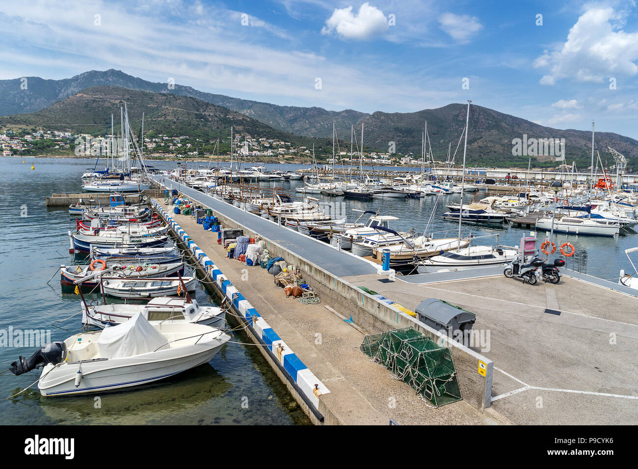 Port de Selva am Kap Creus Costa Brava Stockfoto