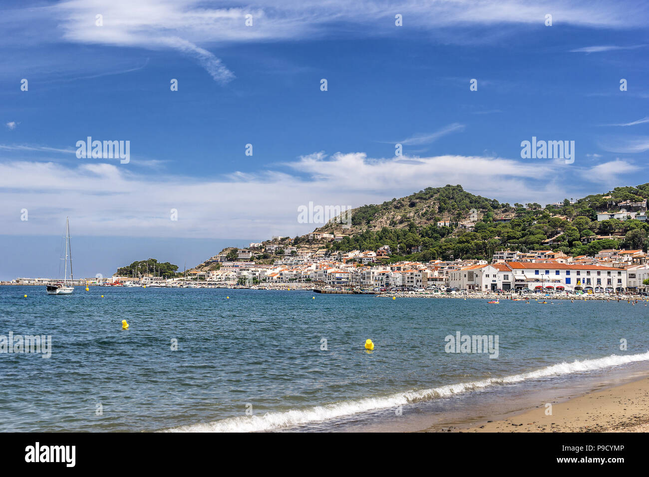 Port de Selva am Kap Creus Costa Brava Stockfoto