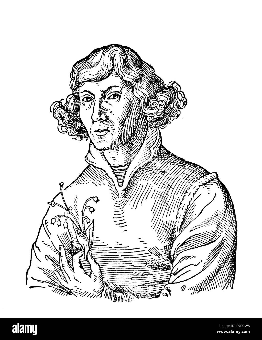 Nikolaus Kopernikus, Nikolaus Kopernikus; Niklas Koppernigk, 19. Februar 1473 â € "24. Mai 1543 wurde eine Renaissance - ära Mathematiker und Astronom, digital verbesserte Reproduktion einer Vorlage drucken aus dem Jahr 1900 Stockfoto