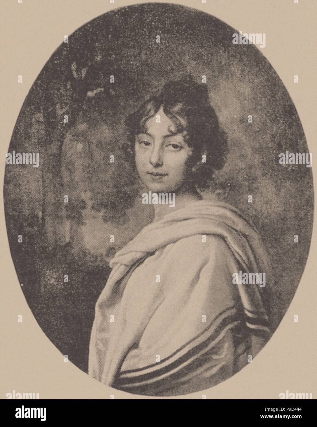 Porträt der Gräfin Maria Pawlowna von Pahlen, geb. Skavronskaya. Museum: Russian State Library, Moskau. Stockfoto