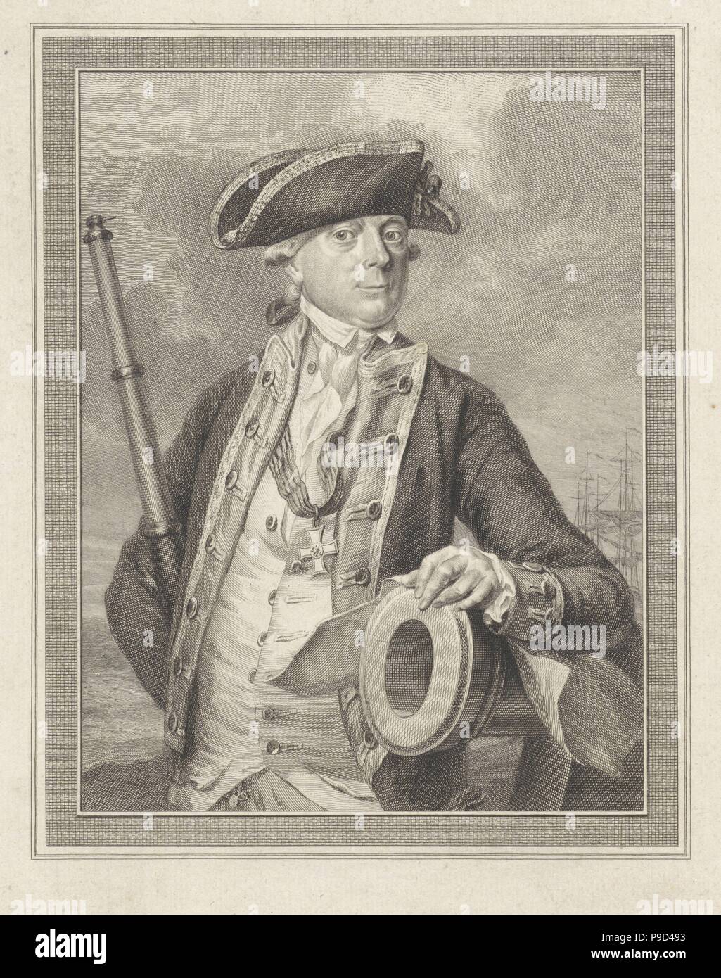 Admiral Jan Hendrik van Kinsbergen (1735-1819), Graf von doggersbank. Museum: Rijksmuseum, Amsterdam. Stockfoto