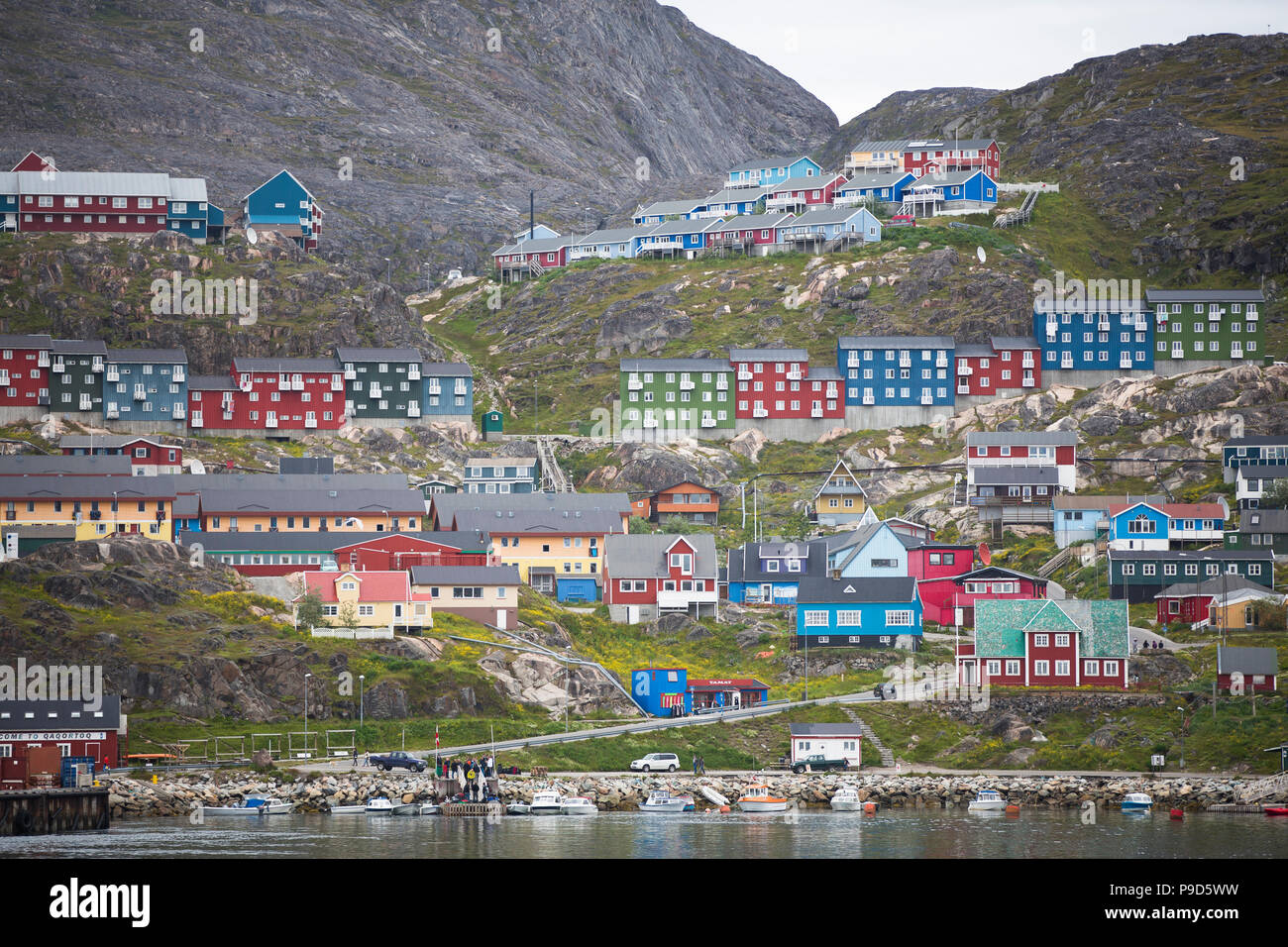 Qaqortoq, Grönland Stockfoto