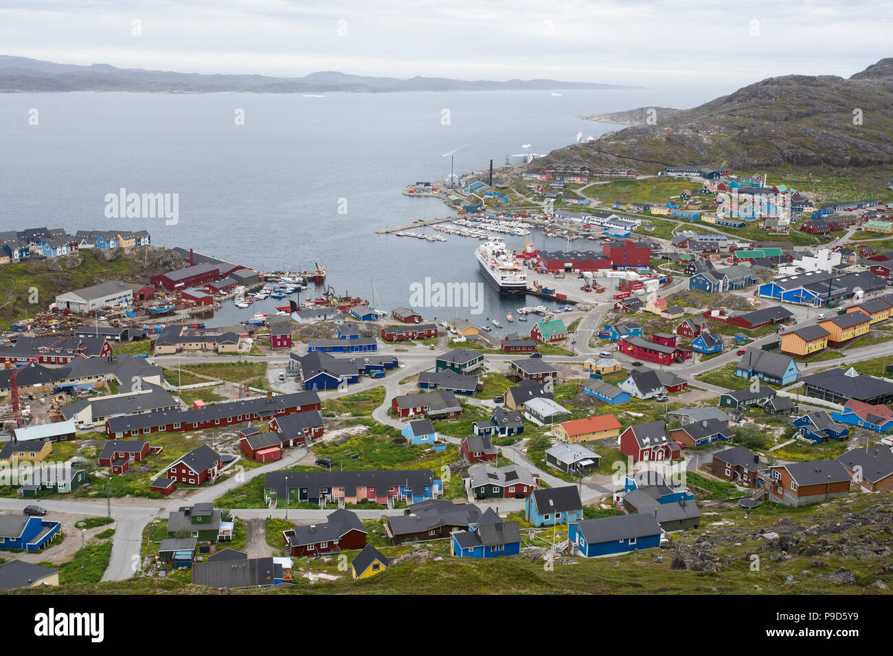 Qaqortoq, Grönland Stockfoto