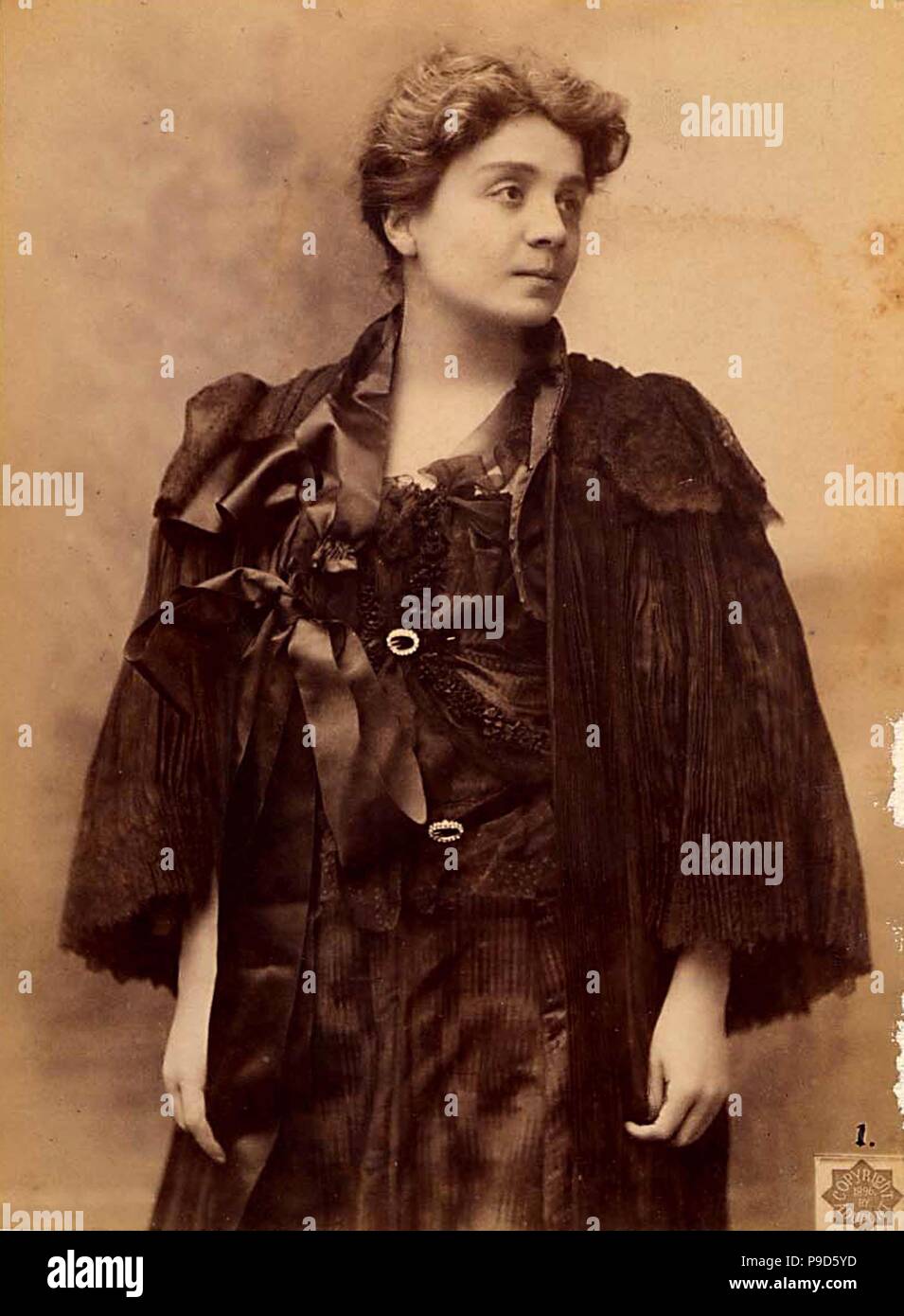 Die italienische Schauspielerin Eleonora Duse (1858-1924) in New York. Museum: private Sammlung. Stockfoto