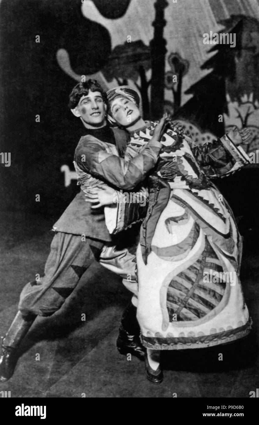 Tadeo Rajon und Lydia Sokolova im Ballett Le Chout (Der Clown) von S. Prokofjew. Museum: private Sammlung. Stockfoto