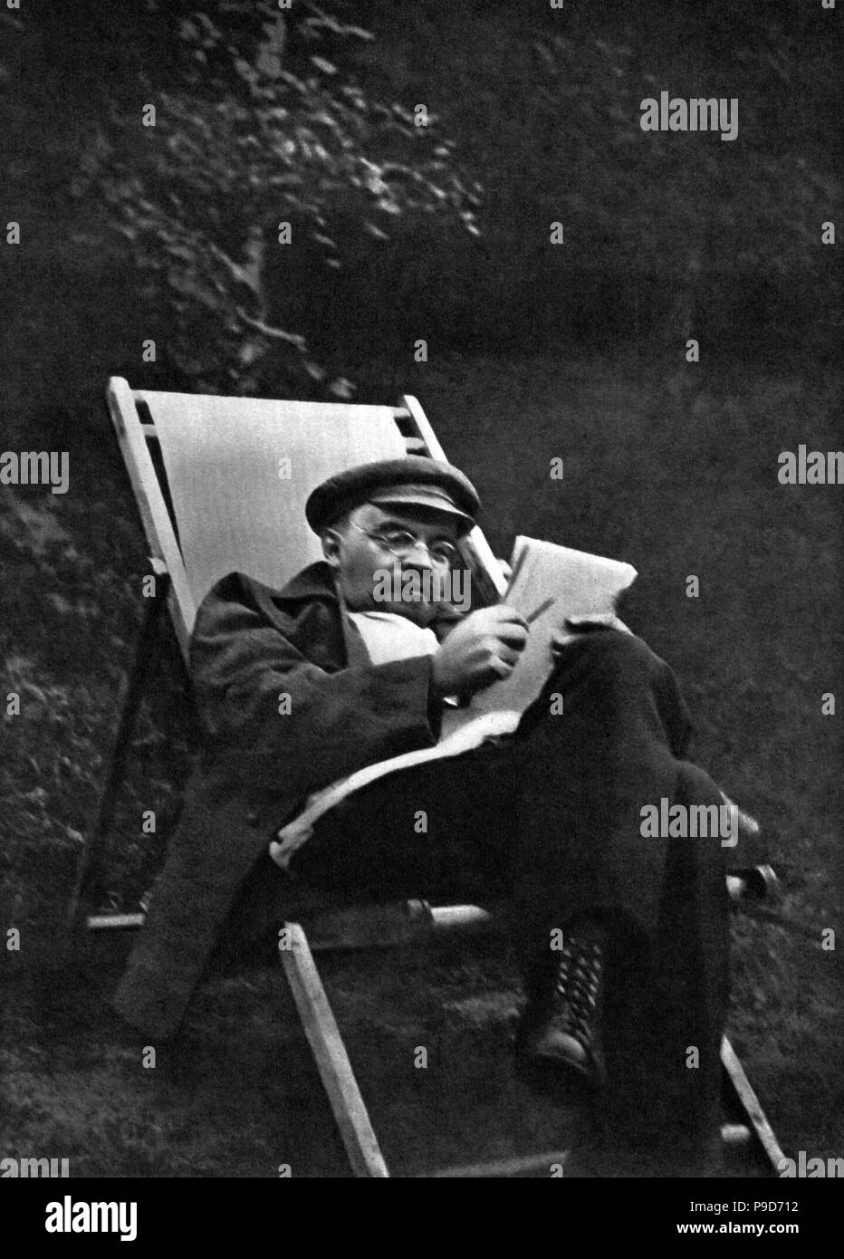 Wladimir Lenin in Gorki. August - September 1922. Museum: Staatliches Historisches Museum, Moskau. Stockfoto