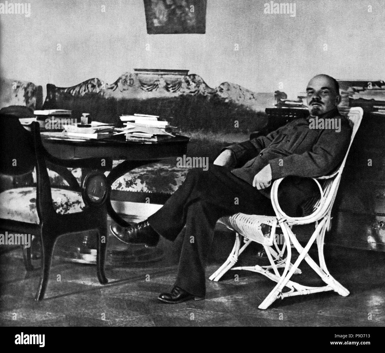 Wladimir Lenin in Gorki. August - September 1922. Museum: Staatliches Historisches Museum, Moskau. Stockfoto