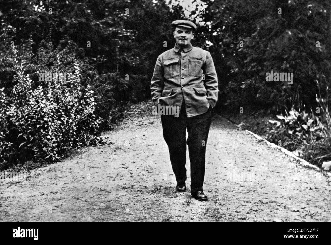 Wladimir Lenin in Gorki. August - September 1922. Museum: Staatliches Historisches Museum, Moskau. Stockfoto