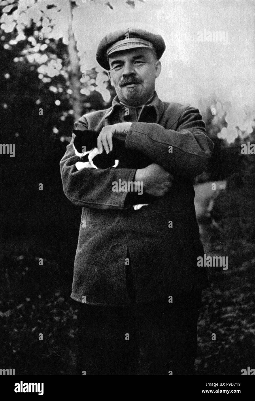 Wladimir Lenin in Gorki. August - September 1922. Museum: Staatliches Historisches Museum, Moskau. Stockfoto