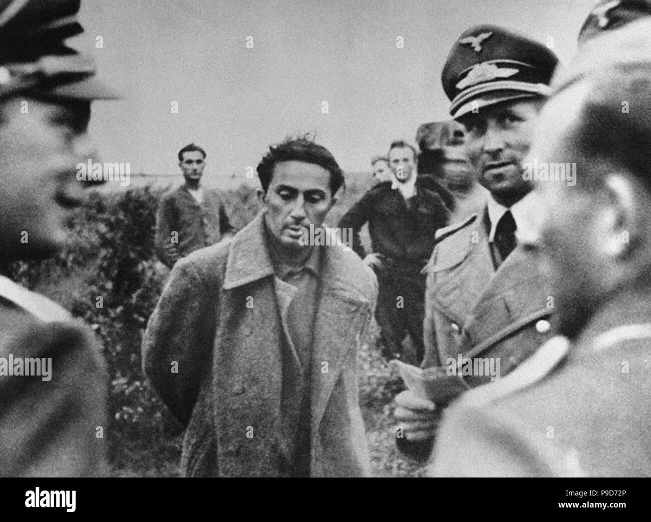 Yakov Dschugaschwili im KZ Sachsenhausen. Museum: Staatliche Russische Film und Foto Archiv, Krasnogorsk. Stockfoto