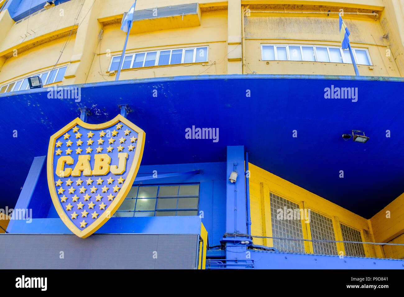La Bombonera. Fußball-Stadion von Boca Juniors Stockfoto