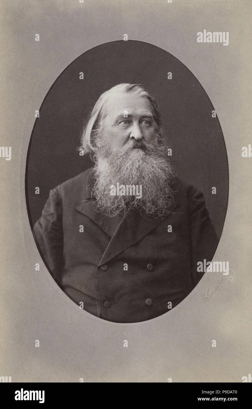 Porträt des Dichters Aleksey Nikolajewitsch Pleshcheyev (1825-1893). Museum: Staatliche Eremitage, St. Petersburg. Stockfoto