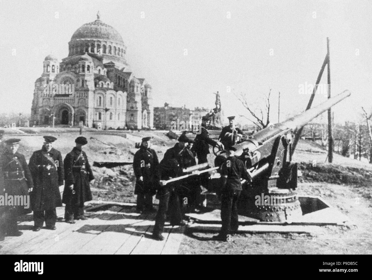Die Verteidigung von Kronstadt. Museum: Geschichte Museum, Kronstadt. Stockfoto