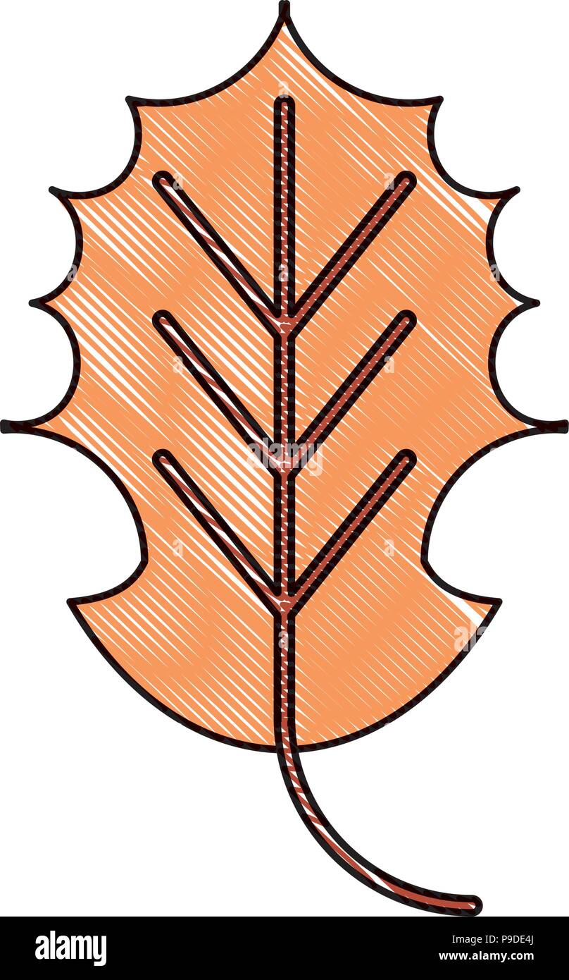 Trockene Blätter Symbol auf weißem Hintergrund, Vector Illustration Stock Vektor