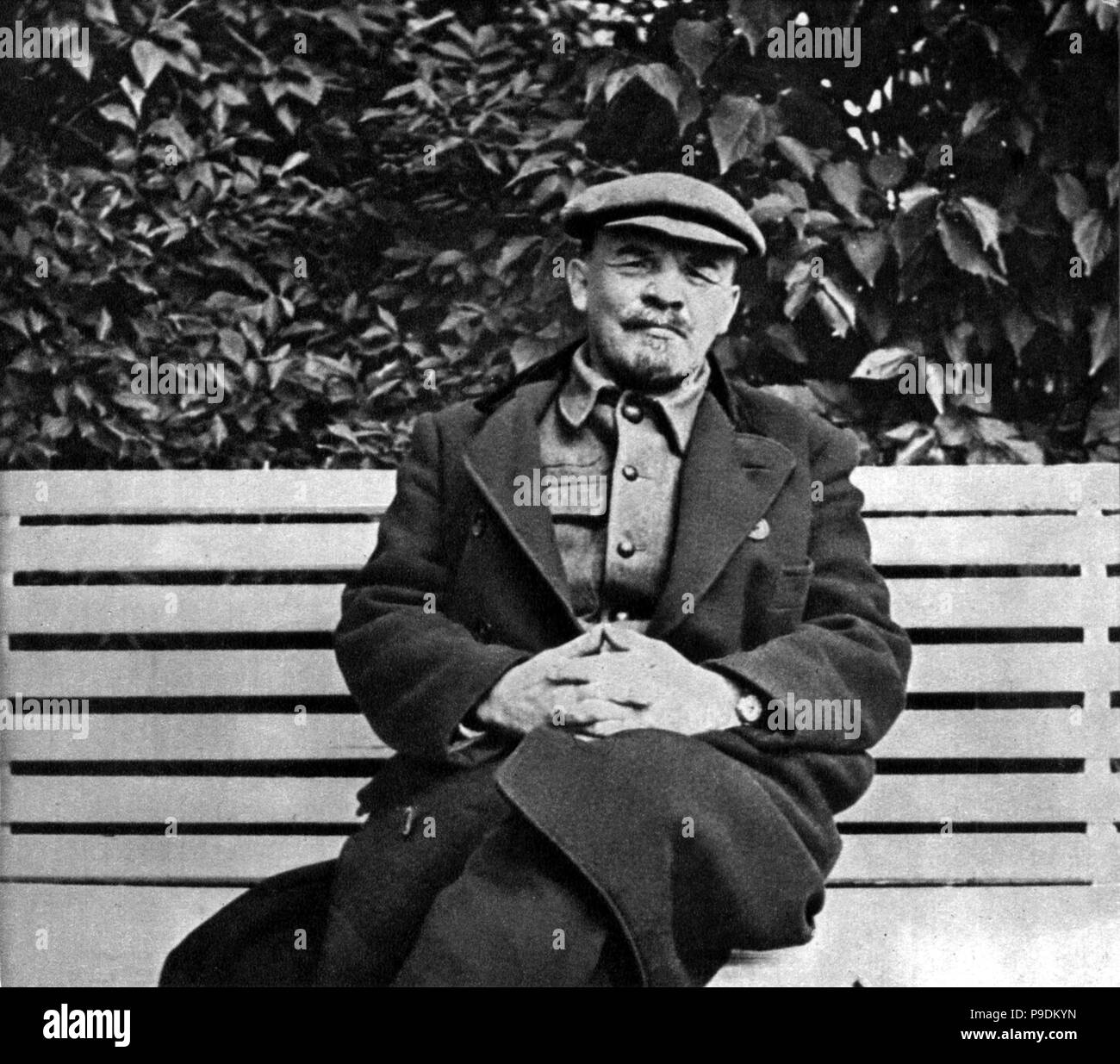 Wladimir Lenin in Gorki. August - September 1922. Museum: Staatliches Historisches Museum, Moskau. Stockfoto