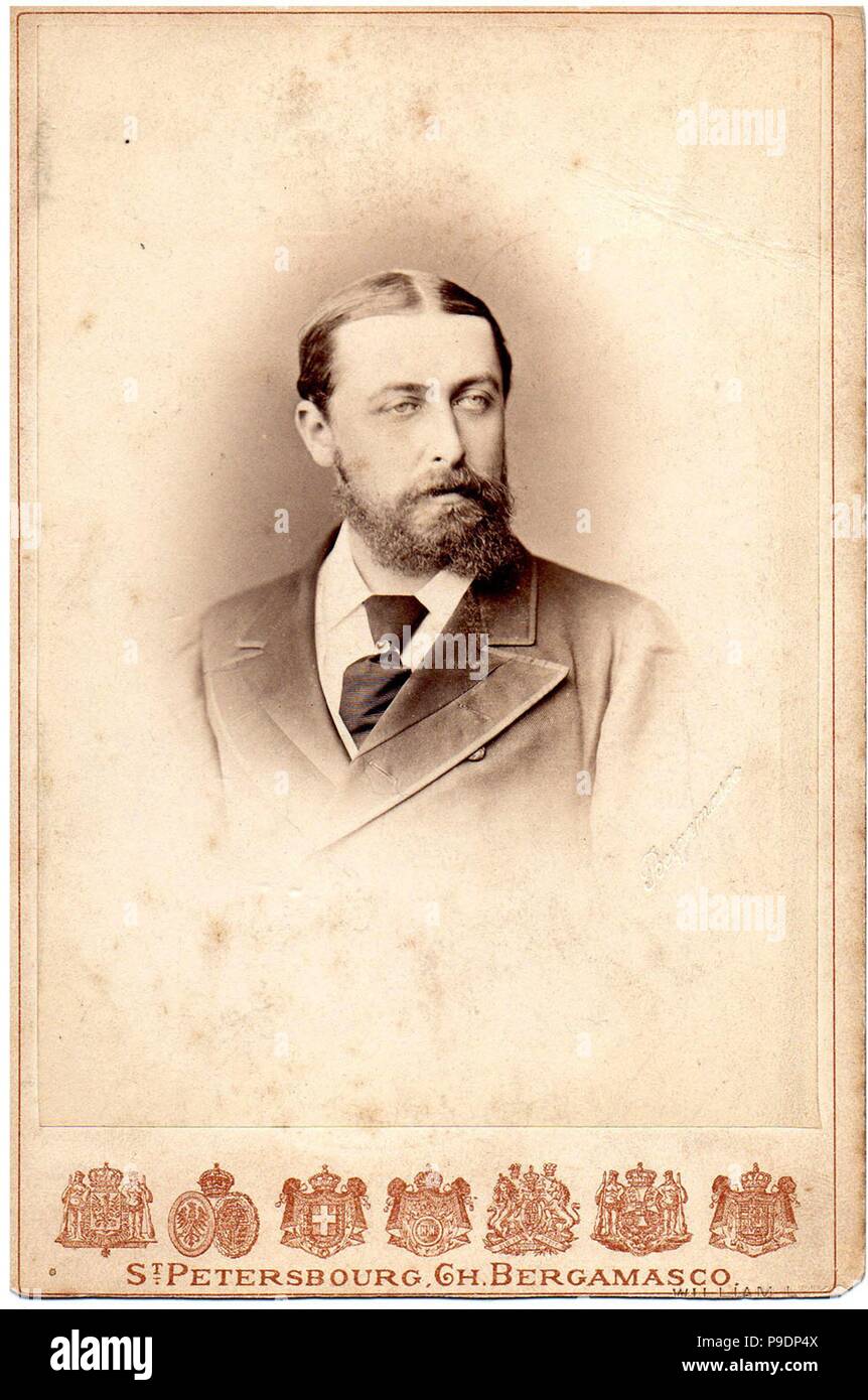Portrait von Eugen Maximilianovich, 5. Herzog von Leuchtenberg (1847-1901). Museum: private Sammlung. Stockfoto