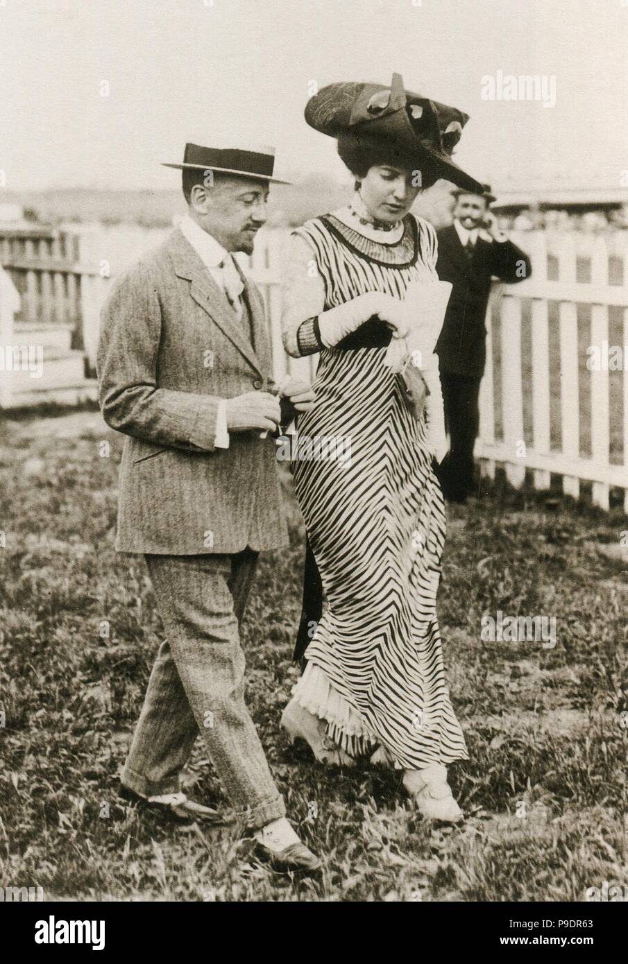 Ida Rubinstein und Gabriele D'Annunzio. Museum: private Sammlung. Stockfoto