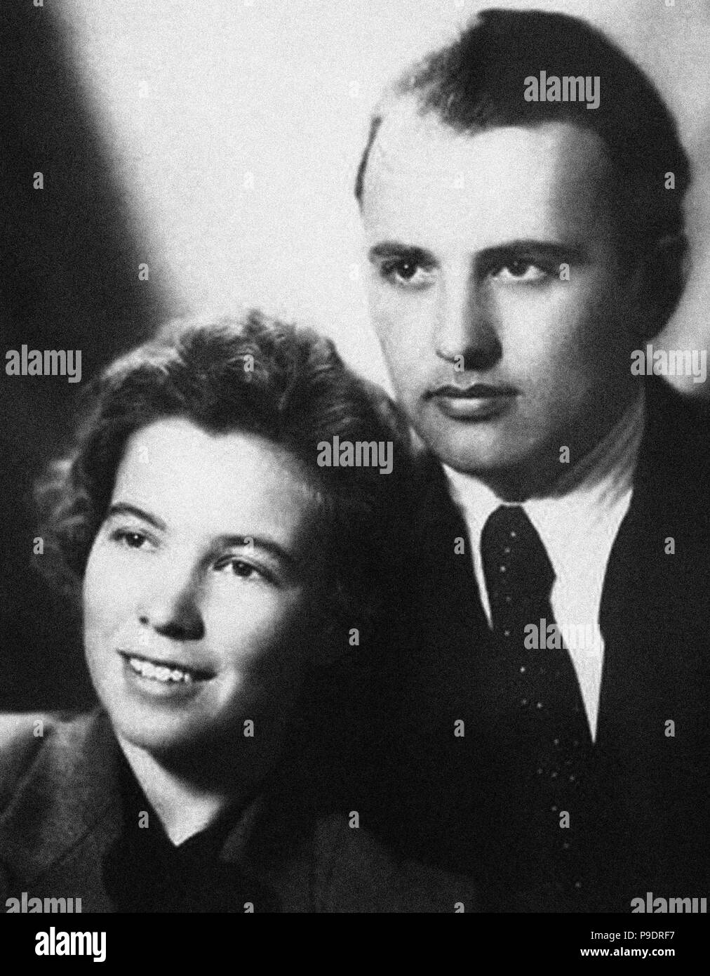 Raissa und Michail Gorbatschow. Museum: private Sammlung. Stockfoto