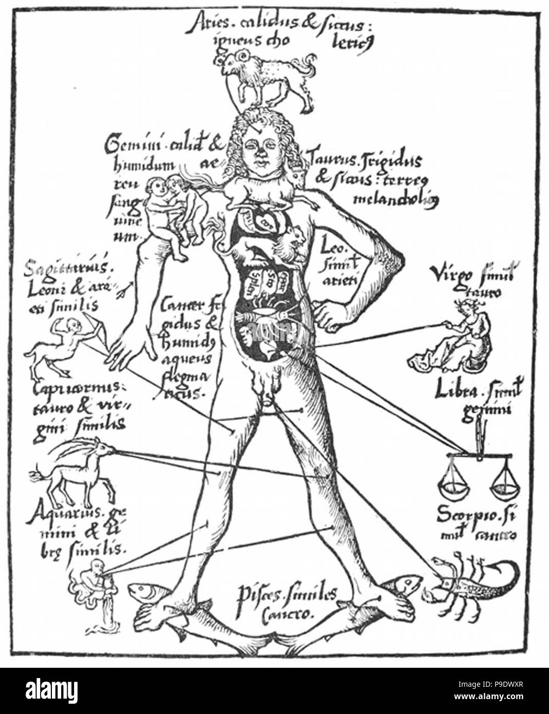 Vintage mittelalterlichen Kunstwerke Stockfoto