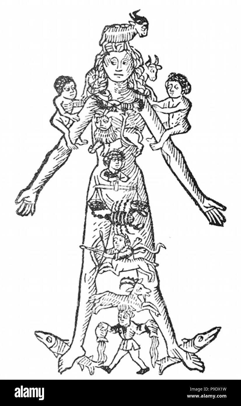 Vintage mittelalterlichen Kunstwerke Stockfoto