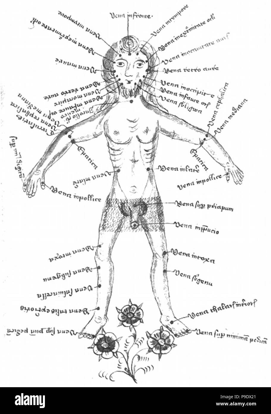 Vintage mittelalterlichen Kunstwerke Stockfoto