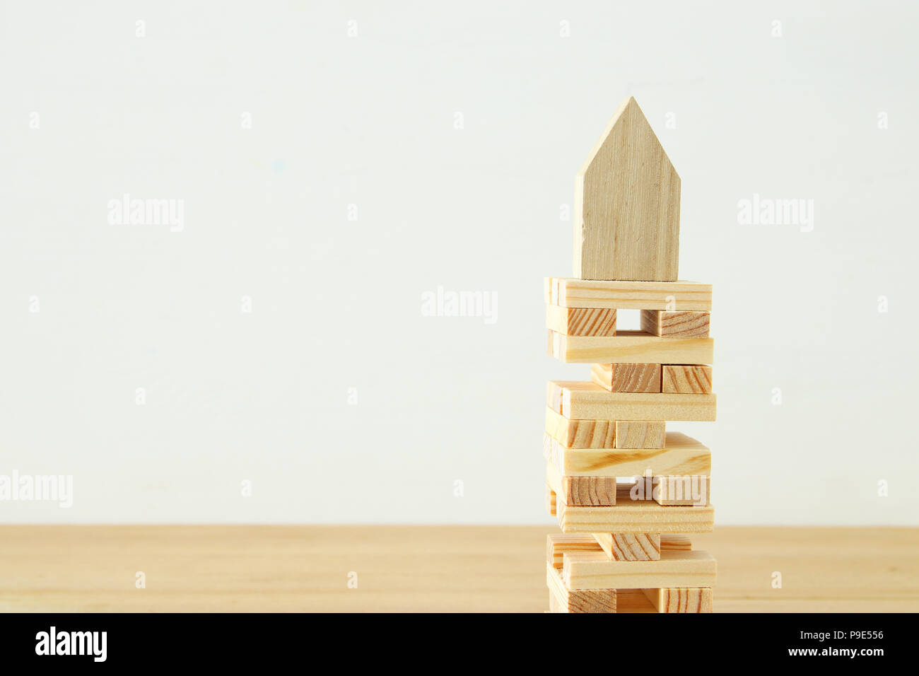 Konzept Bild von Immobilien Versicherungen und Schutz Stockfoto