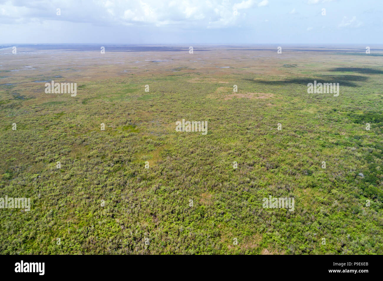 Miami Florida, Everglades National Park, Freshwater slough, Luftaufnahme aus der Vogelperspektive oben, Besucher reisen Reise Tour touristisches Wahrzeichen Stockfoto
