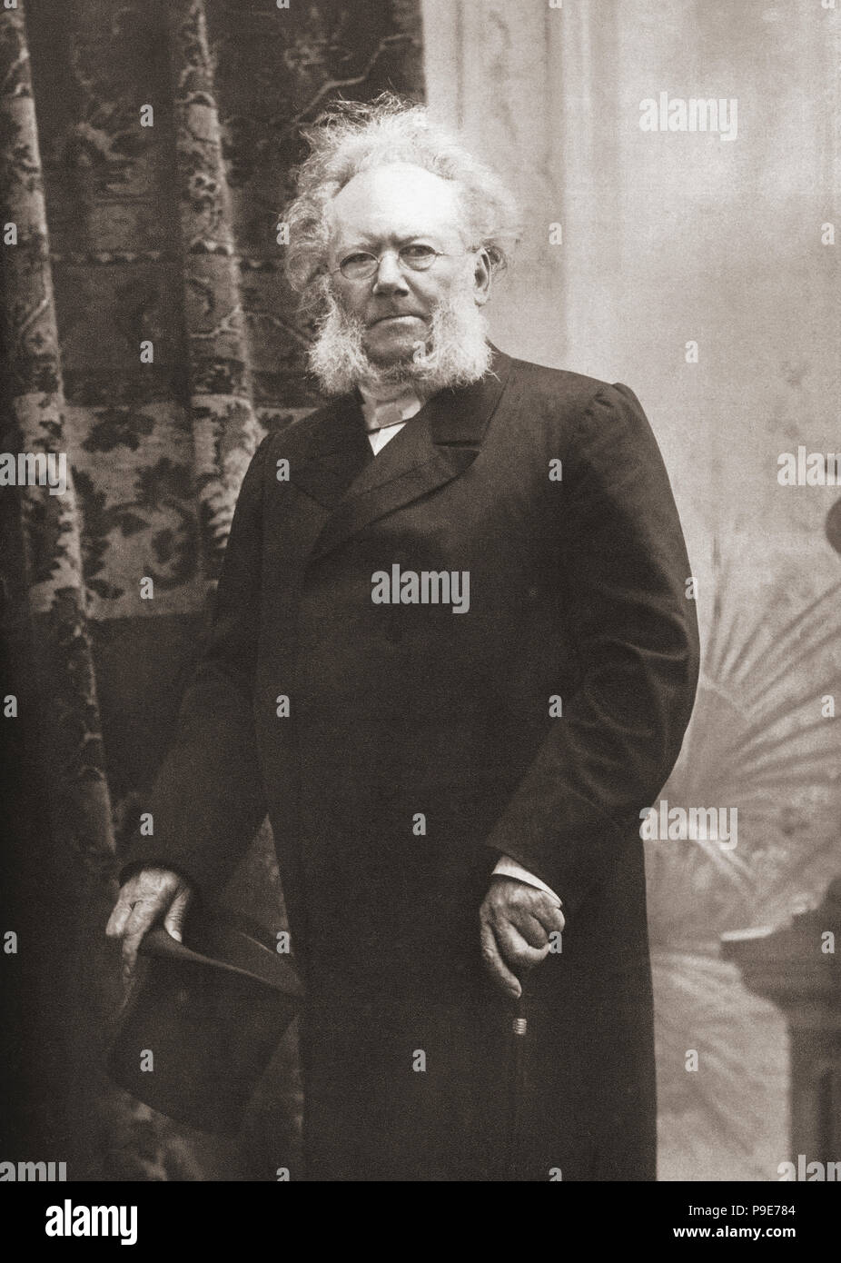 Henrik Johan Ibsen, 1828 - 1906. Norwegischer Dramatiker, Regisseur und Dichter. Nach einer zeitgenössischen Print. Stockfoto