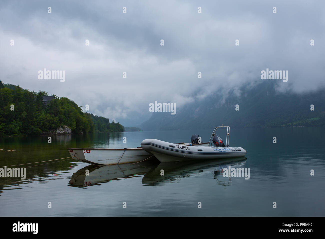 Slowenien Bohinj See Stockfoto