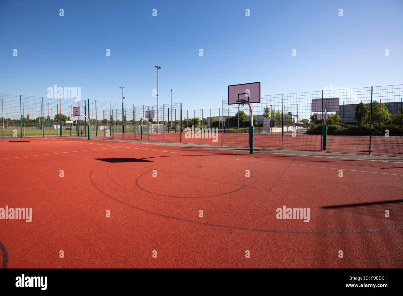 Basketball, Street Court Stockfoto