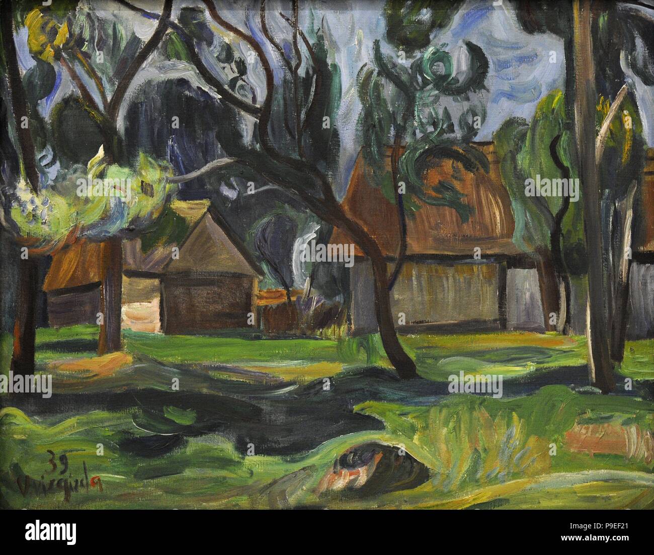 Viktoras Vizgirda (1904-1993). Litauische Maler. Country House, 1939. National Gallery Kunst Vilnius, Litauen. Stockfoto