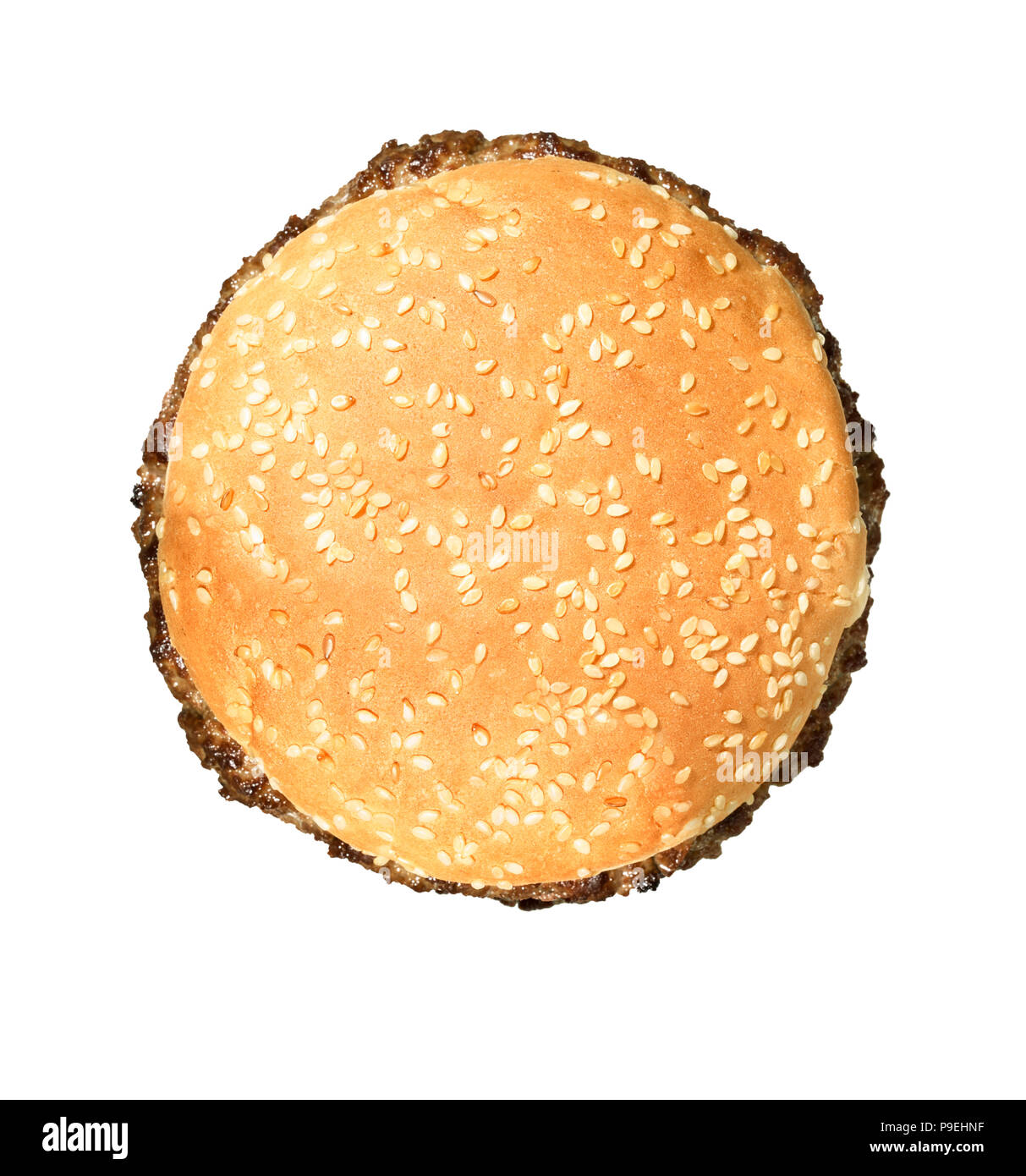 Ein Schuss von der einen Burger Stockfoto