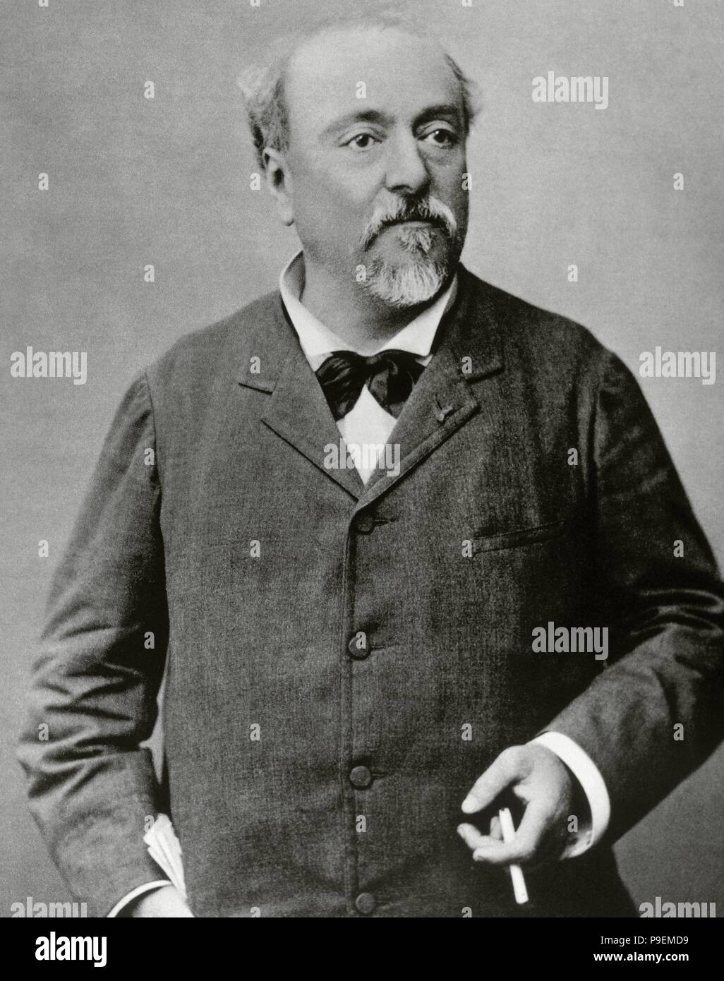 Emmanuel Chabrier (1841-1894). Der französische Komponist. Porträt. Fotografie. Stockfoto