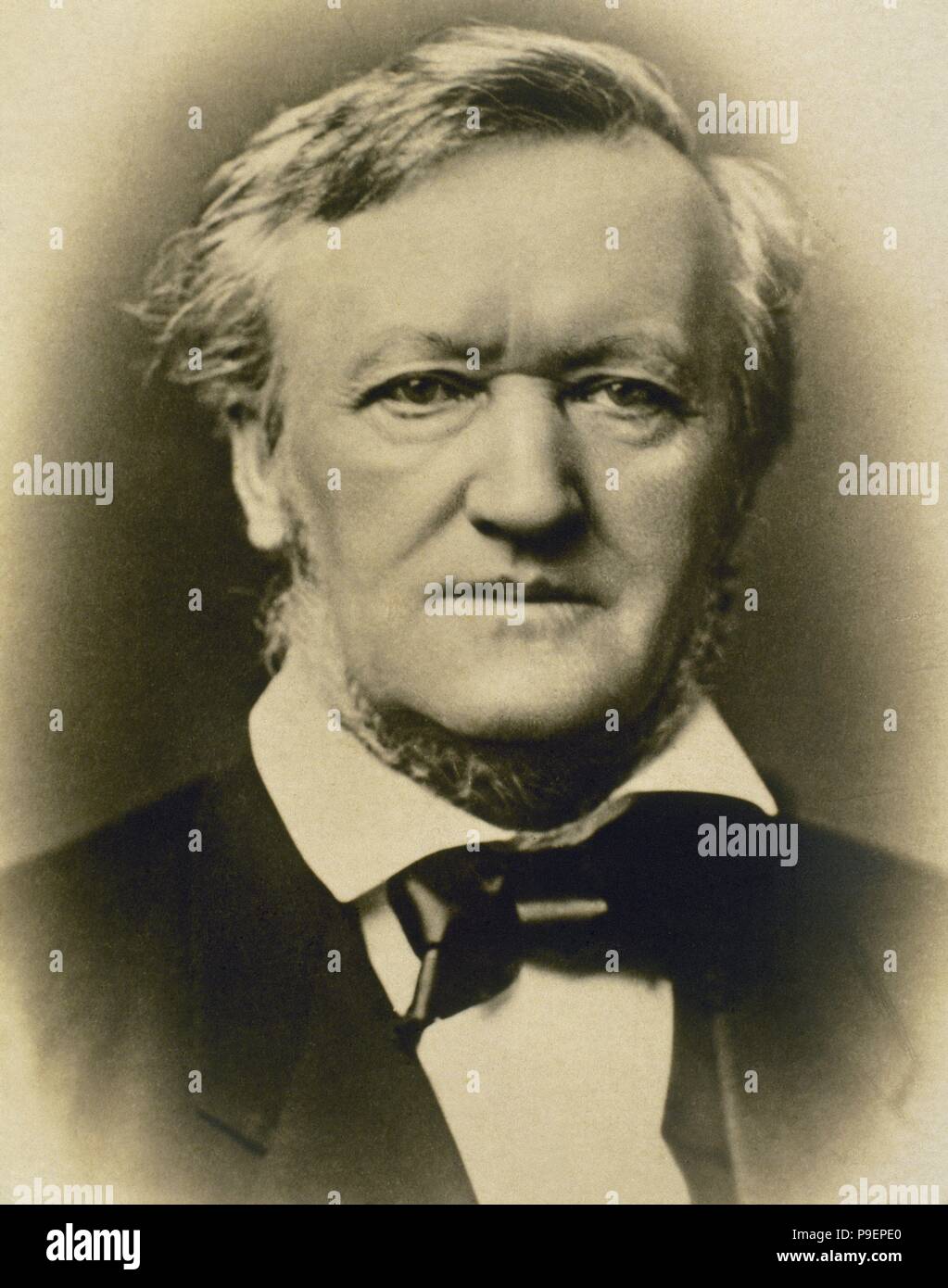Richard Wagner (1813-1883). Deutscher Komponist. Porträt. Fotografie. Stockfoto