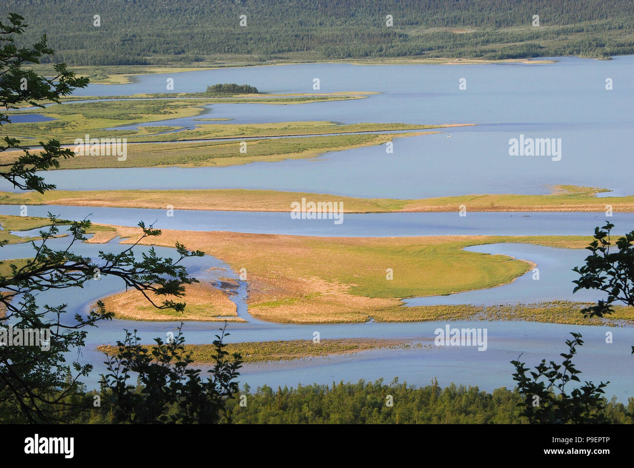 Rapaätno Delta (Remastered). Jokkmokk, Schweden. 29.6.2009. Stockfoto