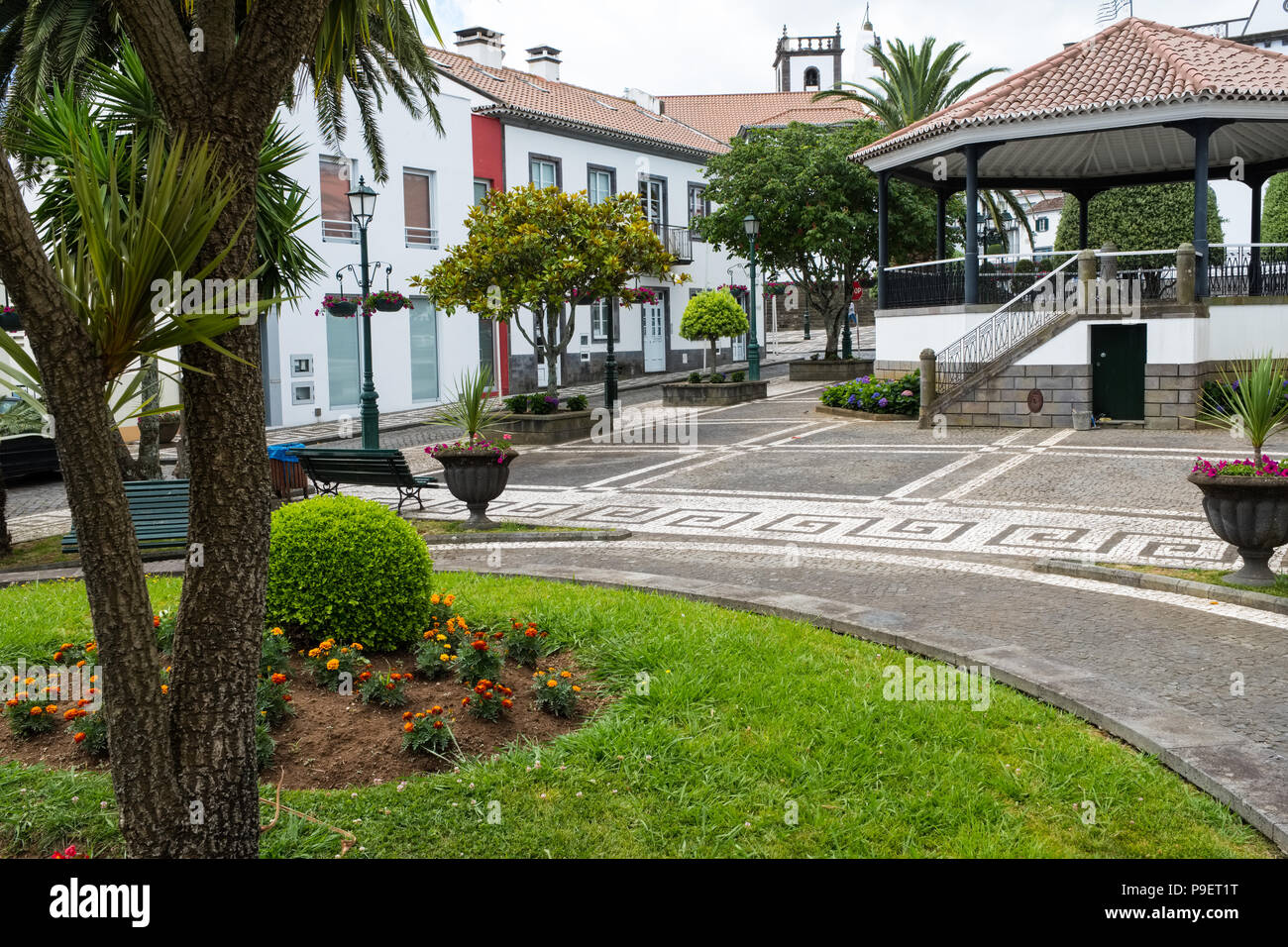Die schönen Dorf Vila de Nordeste auf Sao Miguel, die größte Insel der Azoren Stockfoto