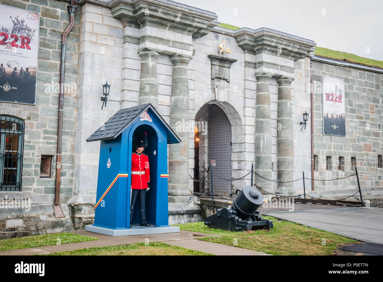 Active Military Base citadelle Quebec City Kanada Stockfoto