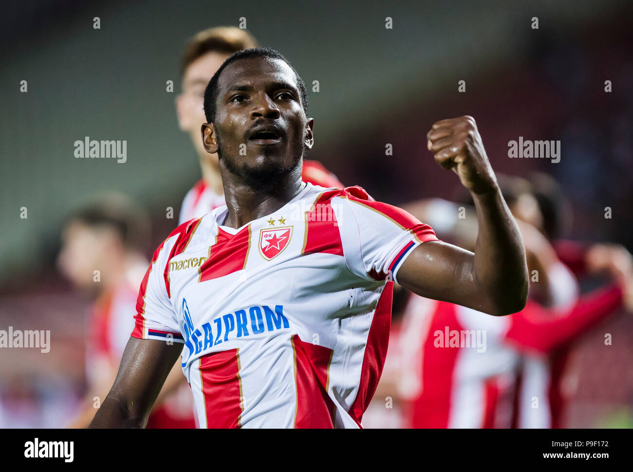 Belgrad, Serbien. 17. Juli 2018. Vorwärts El Fardou Ben Nabouhane von ...