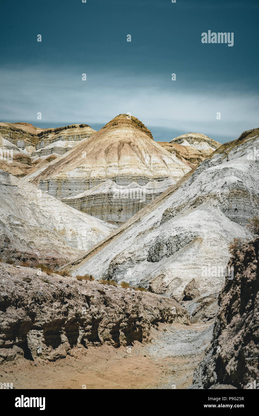 Takyr in Almaty weiße Berge im Nationalpark Altyn-Emel, Kasachstan Stockfoto