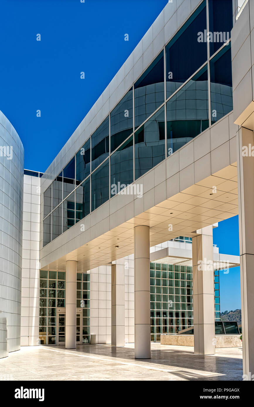 Getty Center Museum und Forschungszentrum, Los Angeles, CA. Richard Meier, Architekt. J Stockfoto