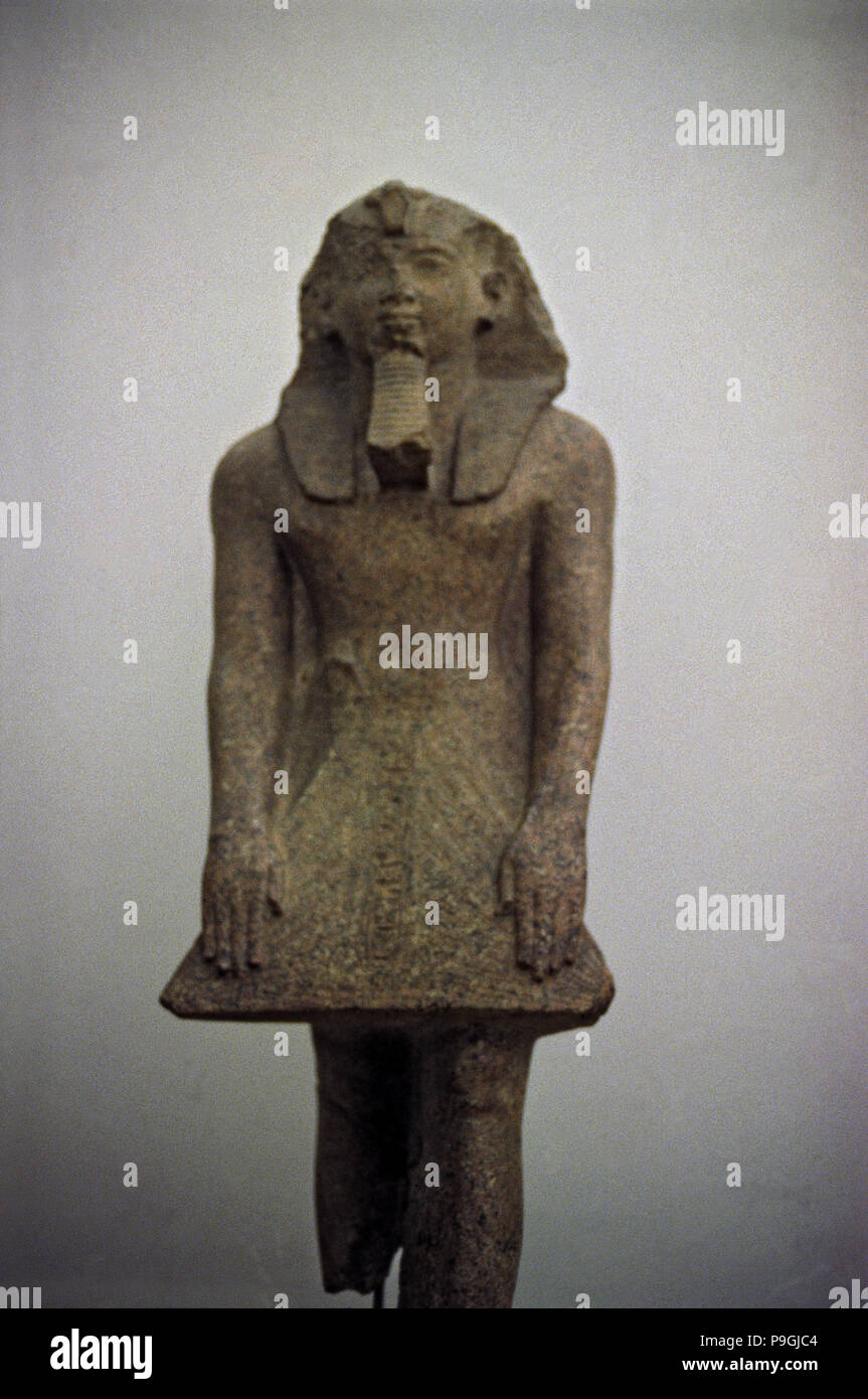 Statue von Ramses II (1301-1235 a.C.), Pharao, des XIX Dynastie. Stockfoto