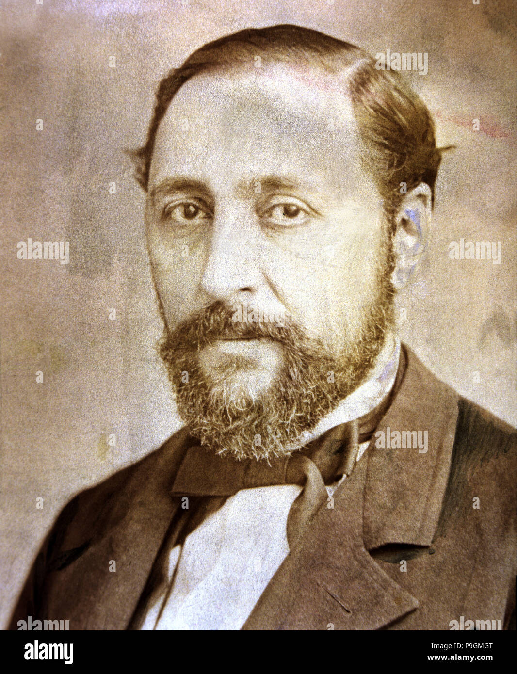 Franisco Asenjo Barbieri (Madrid, 1823-1894), der spanische Komponist. Stockfoto