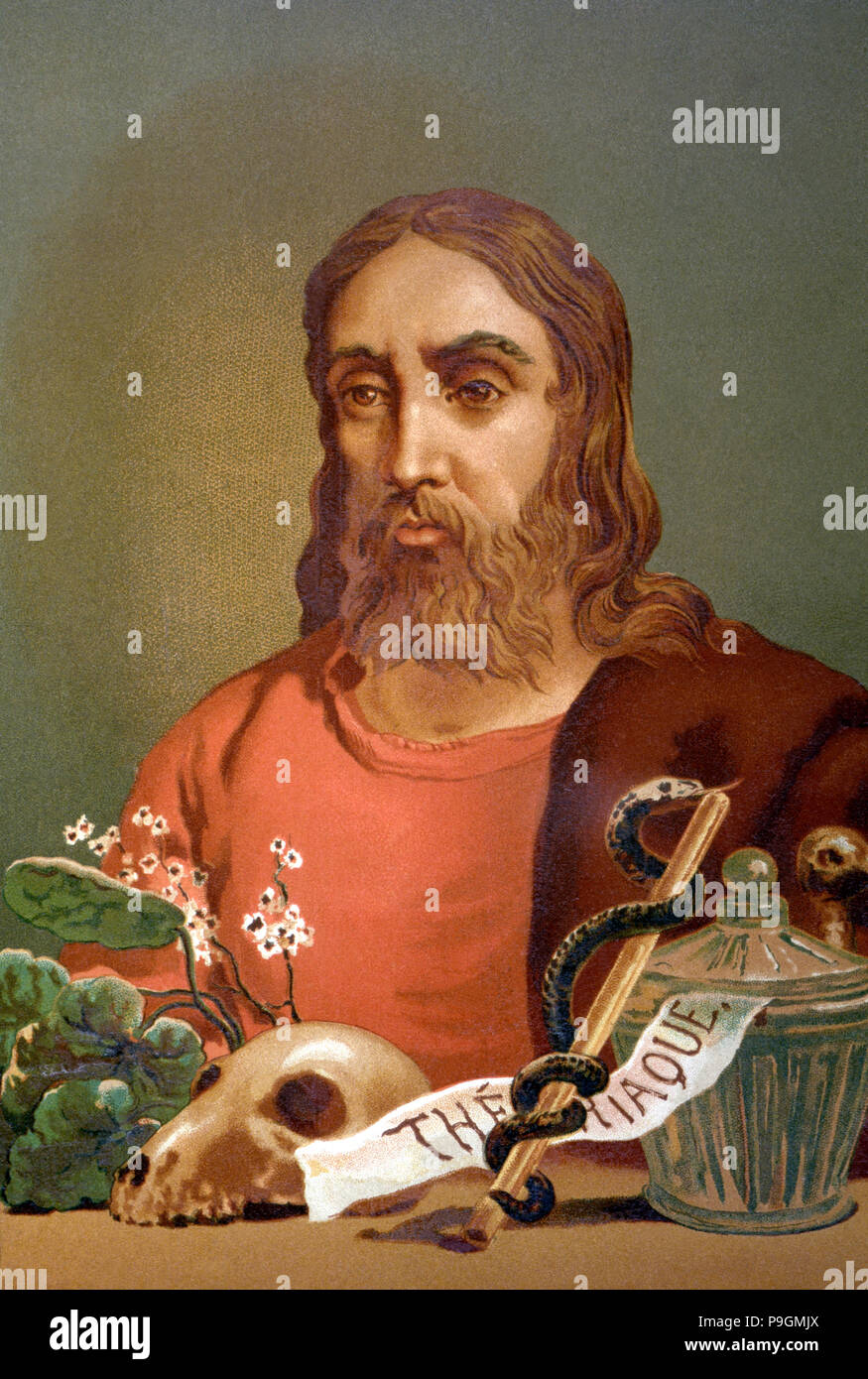 Claudius Galen (129-201). Griechische Arzt, chromolithograph, 1883. Stockfoto
