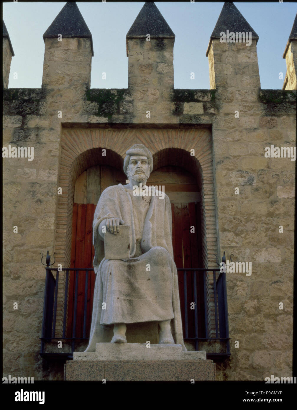 Denkmal in der Stadt Córdoba Averroes (1126-1198), Philosoph, Jurist, Arzt… gewidmet Stockfoto