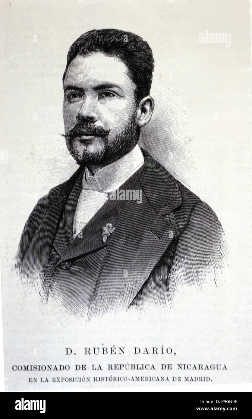Rubén Darío. (Felix Rubén García Sarmiento). (1867-1916), nicaraguanischer Poet und Schriftsteller. Stockfoto Rubén Darío. (Felix Rubén García Sarmiento). (1867-1916), nicaraguanischer Poet und Schriftsteller. Stockfoto